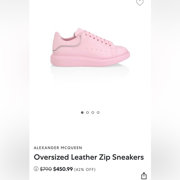 Alexander Mcqueen Pink SIZE 11 - Picture 1 of 5